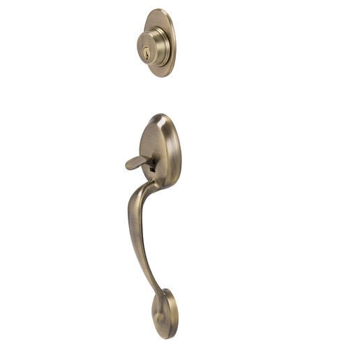 Schlage F62PLY620ACCRH F62-PLY-ACC-RH Plymouth Right Hand Double Cylinder Handleset Antique Pewter