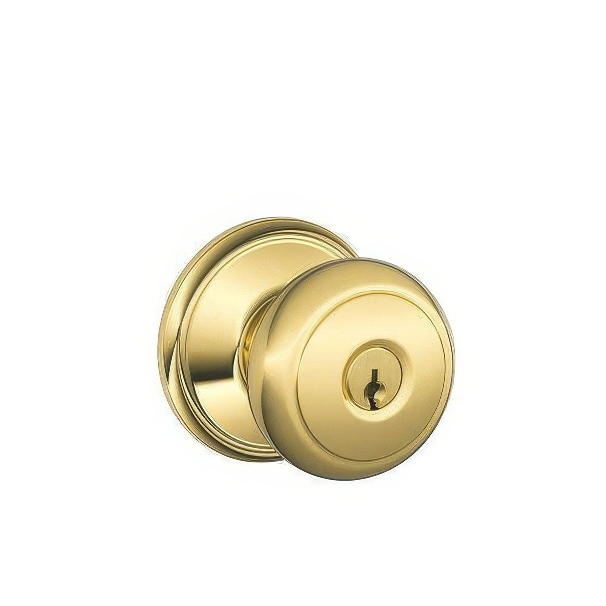 Schlage F80AND605 polished brass storeroom door knob