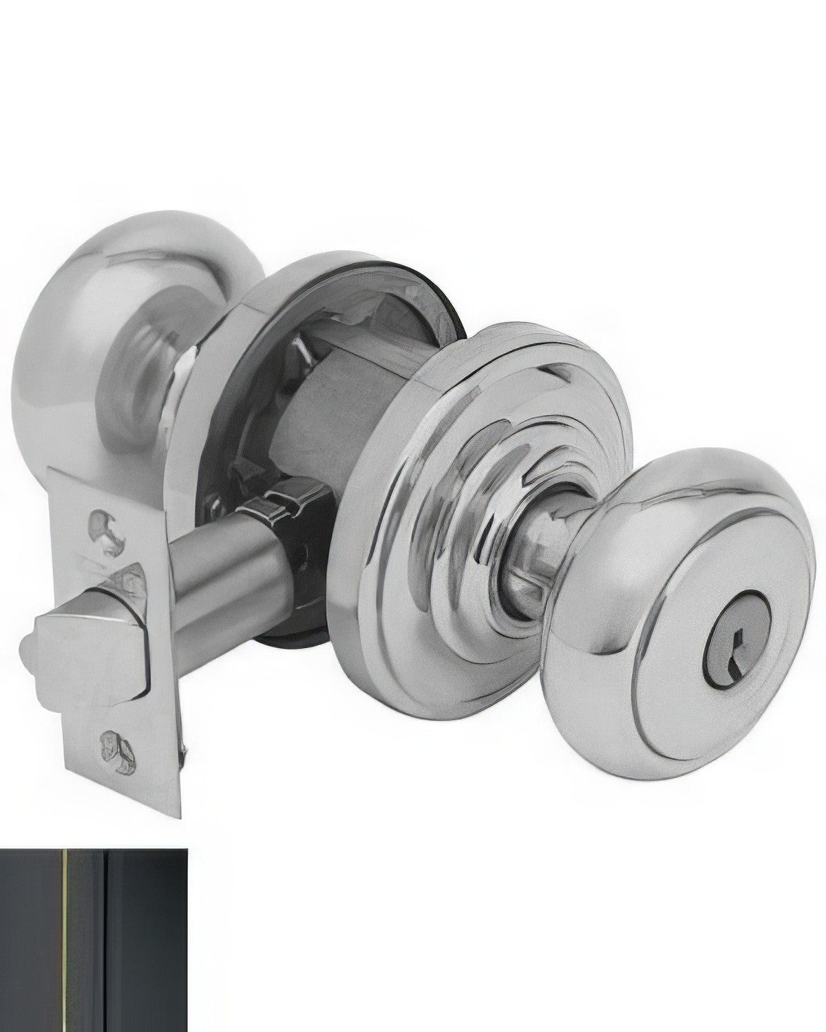 Schlage F80AND716AND Accents Series storeroom door knob, additional view