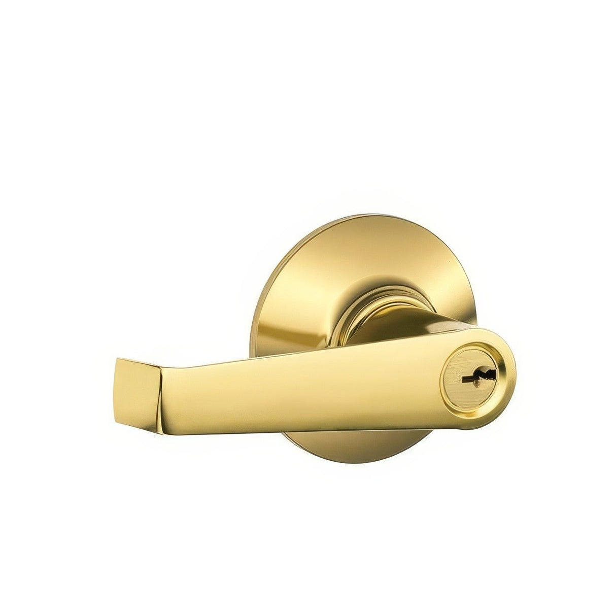 Schlage F80ELA505 lifetime brass storeroom door lever