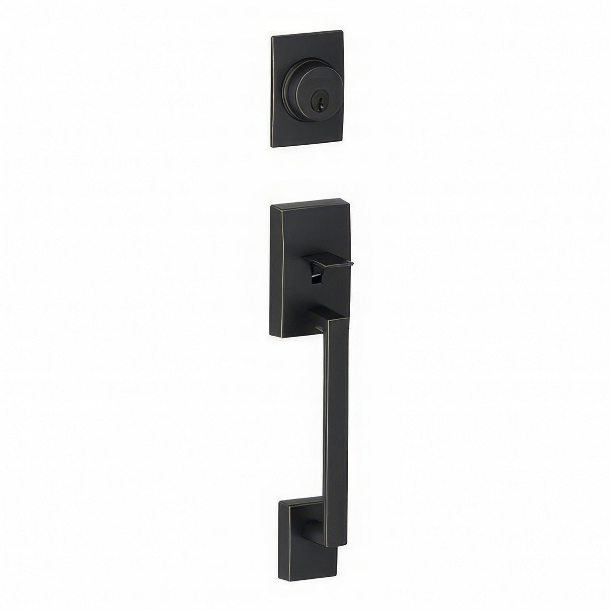 Schlage F92CEN622 matte black dummy handleset