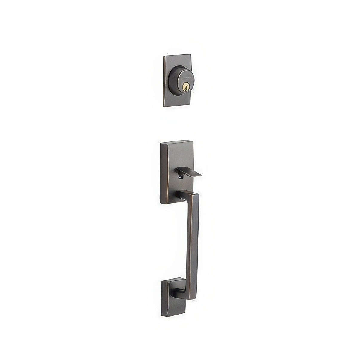 Schlage F92CEN716 aged bronze dummy handleset