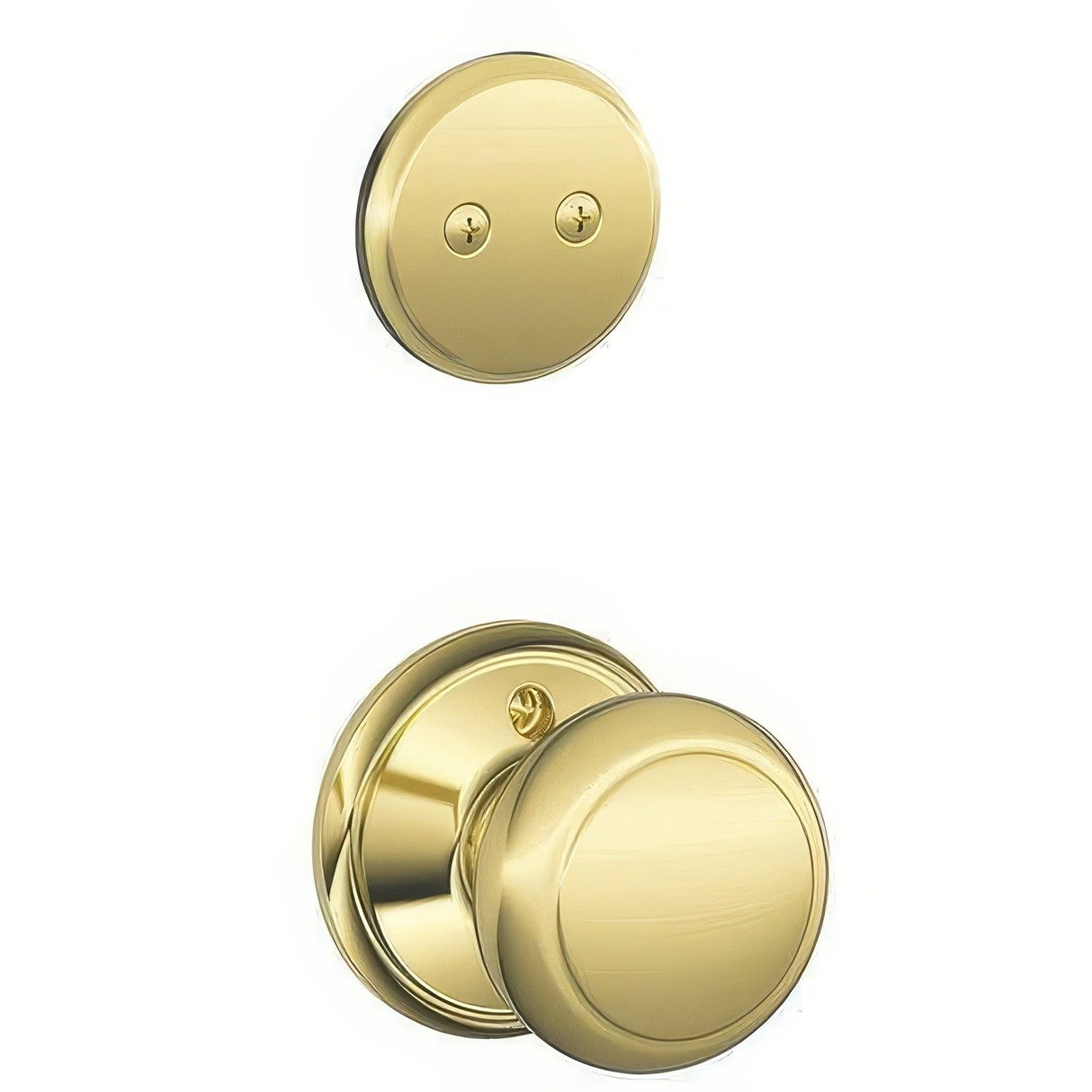 Schlage F94AND605 polished brass dummy interior pack