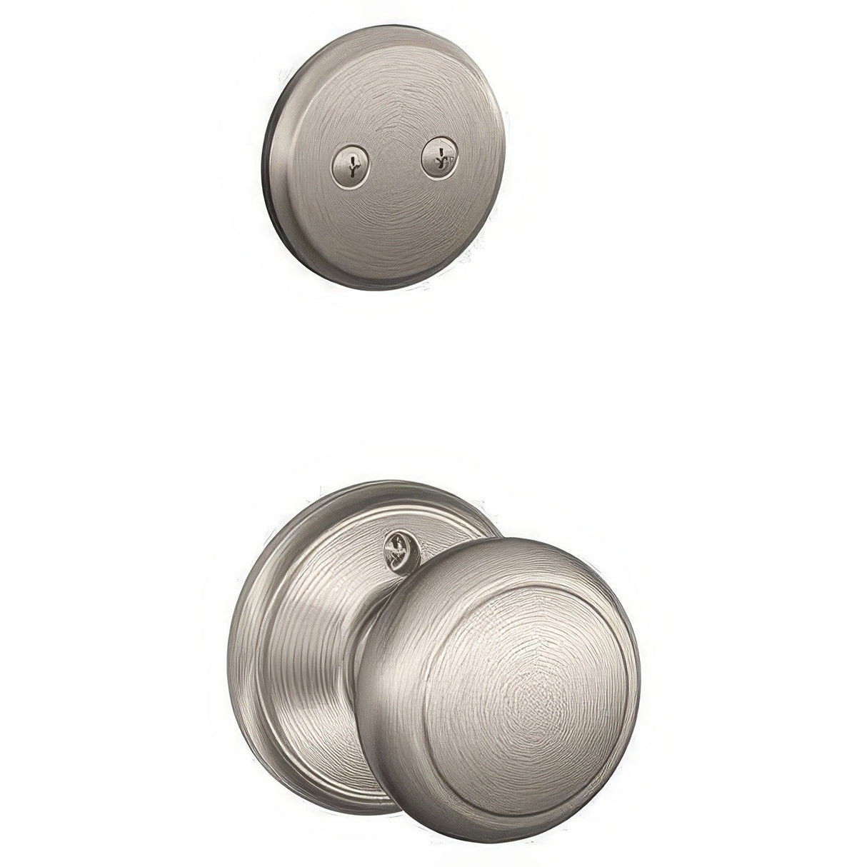 Schlage F94AND619 satin nickel dummy interior pack
