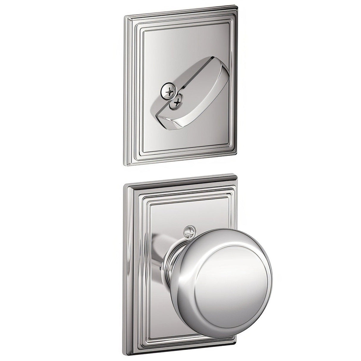 Schlage F94AND625ADD bright chrome dummy interior pack