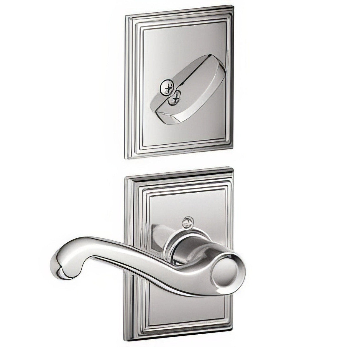 Schlage F94FLA625ADDRH bright chrome dummy interior pack