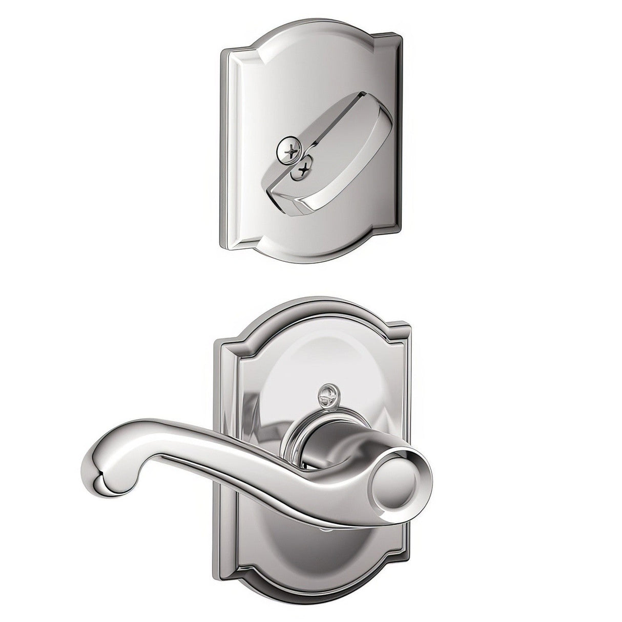 Schlage F94FLA625CAMRH bright chrome dummy interior pack
