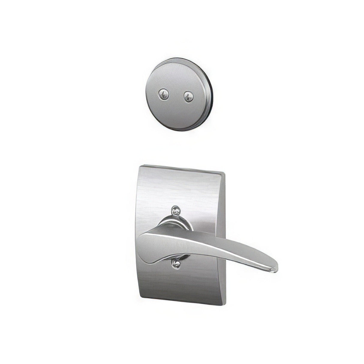 Schlage F94MNH626CENRH satin chrome dummy interior pack