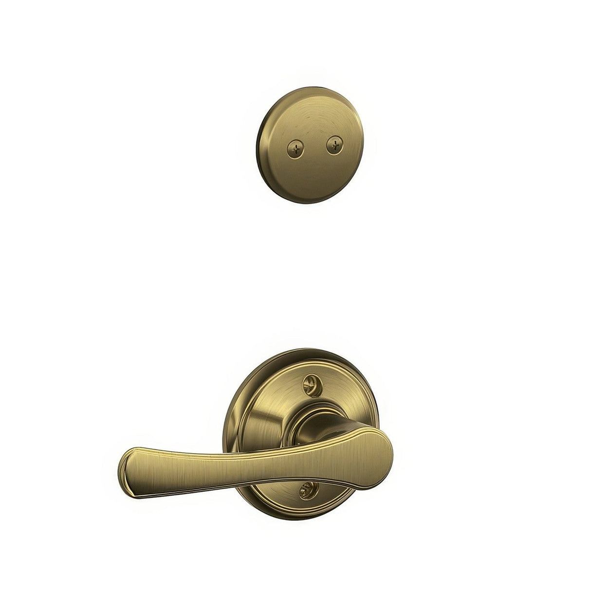 Schlage F94VLA609 antique brass interior trim pack