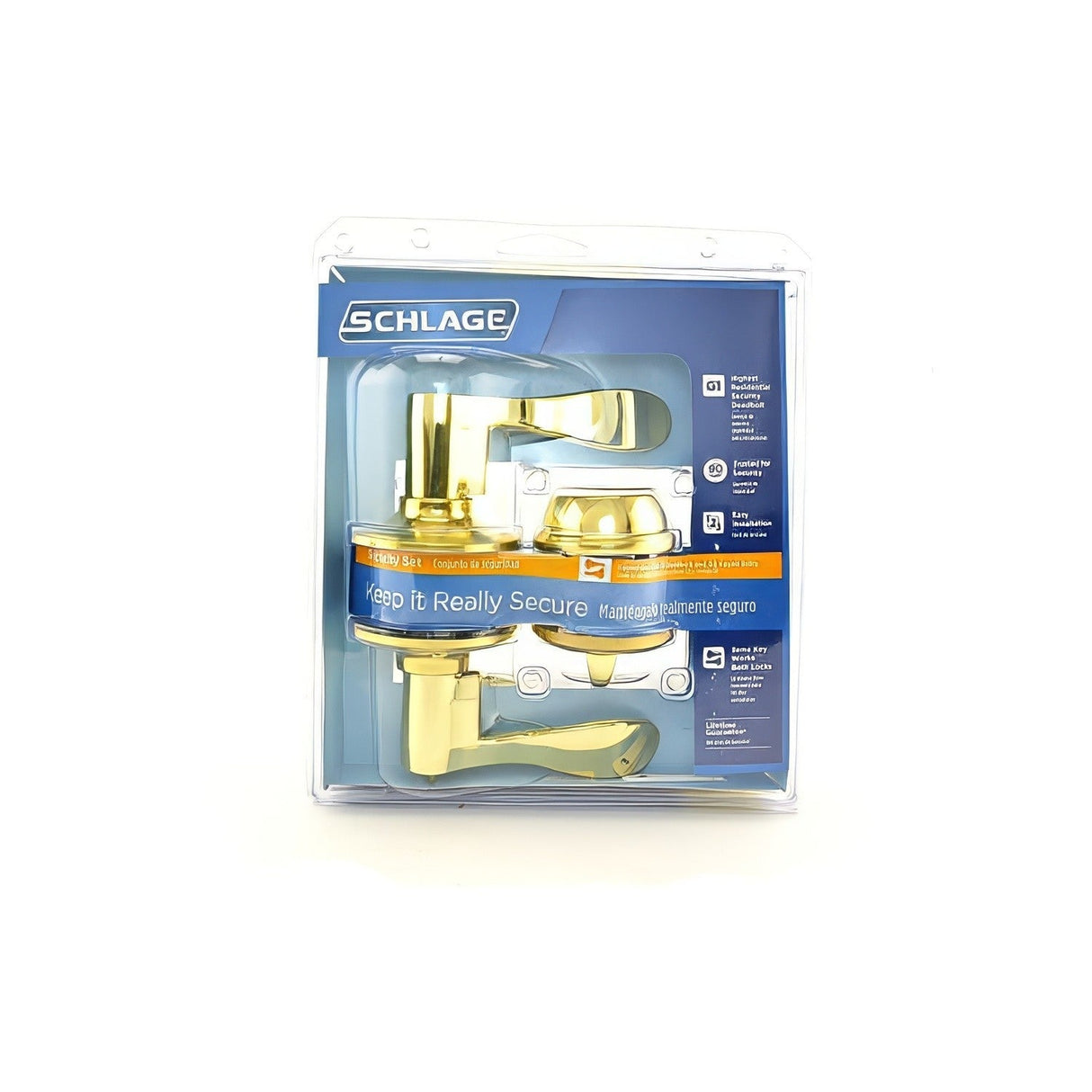 Schlage FB50ACC605 bright brass combo packs