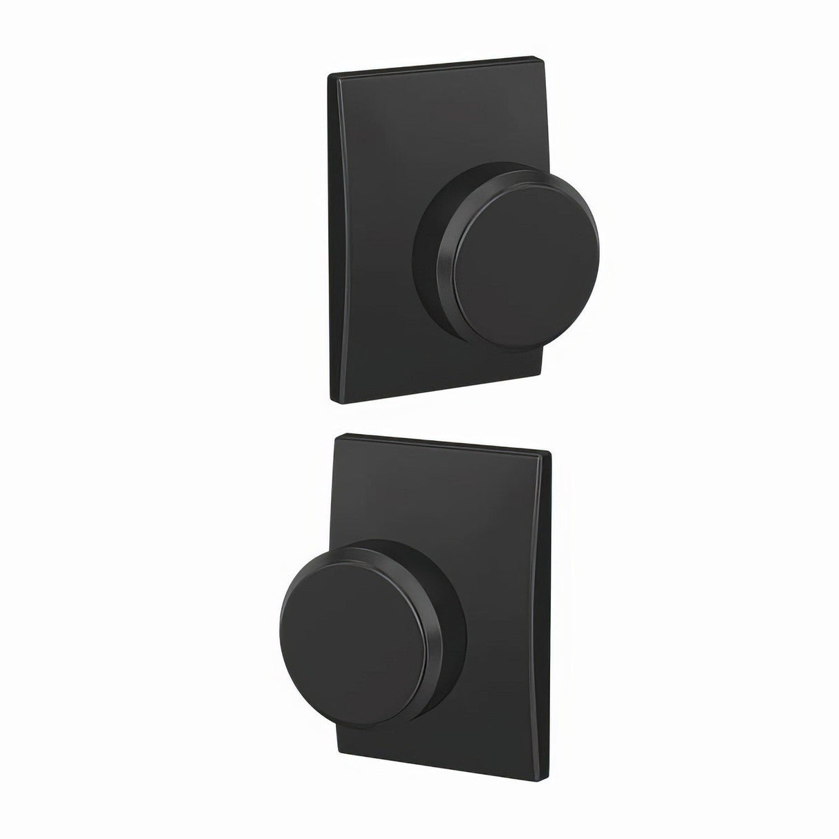 Schlage FC172BWE622CEN matte black dummy door knob