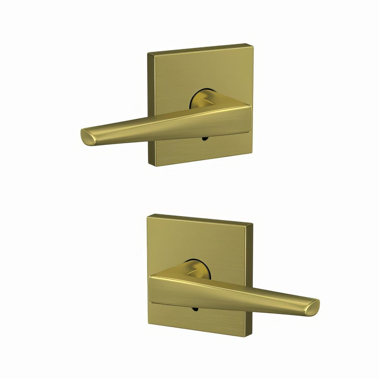 Schlage FC172ELR608COL satin brass dummy door lever