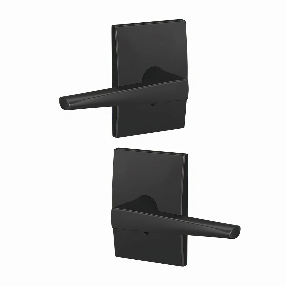 Schlage FC172ELR622CEN matte black dummy door lever