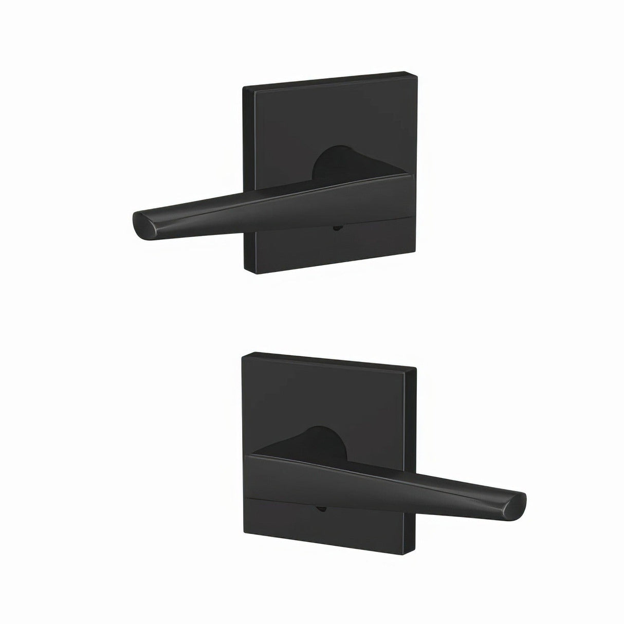 Schlage FC172ELR622COL matte black dummy door lever