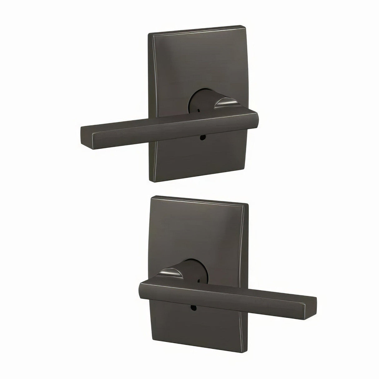 Schlage FC172LAT530CEN black stainless dummy door lever