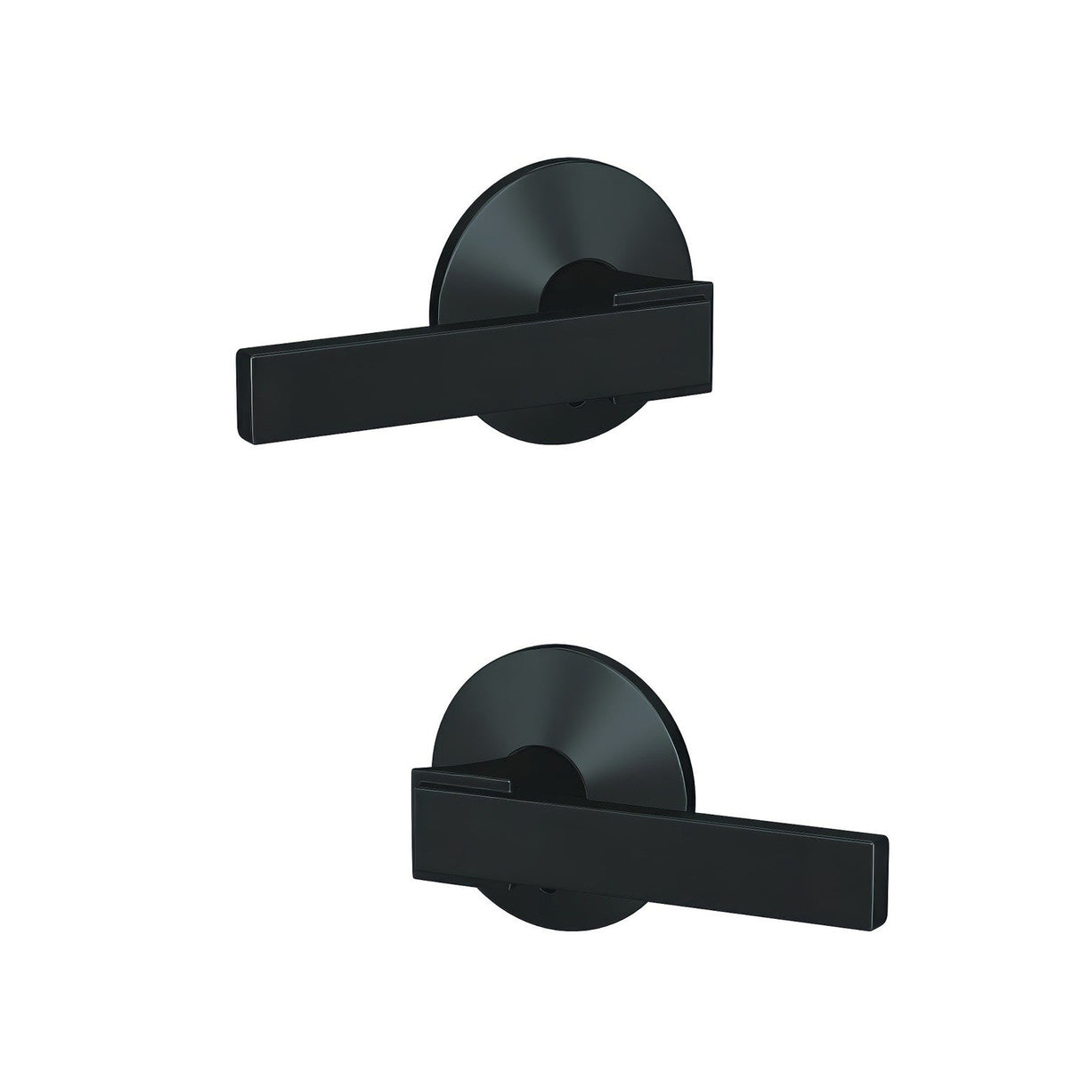 Schlage FC172NBK622KIN matte black pair of dummy door lever