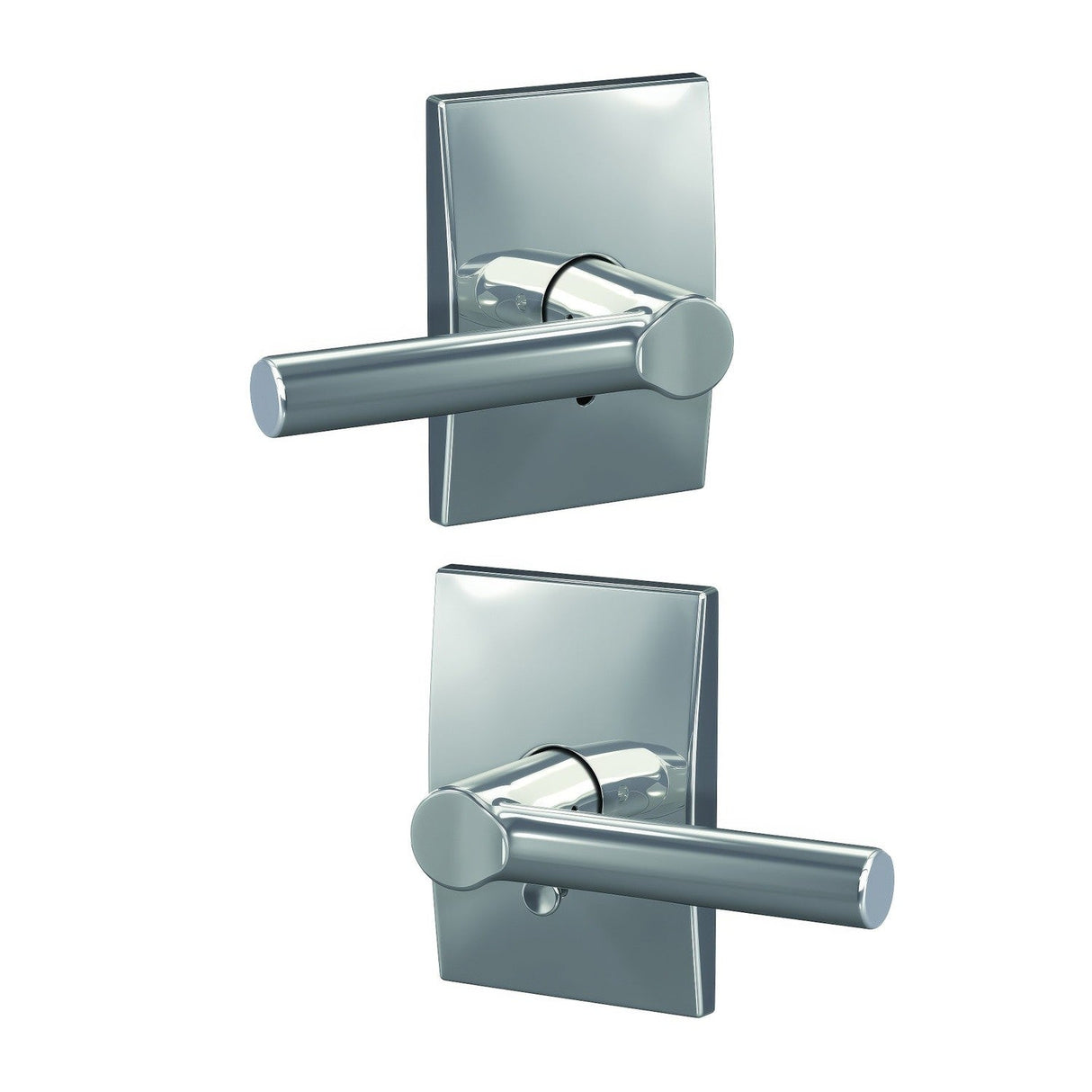 Schlage FC21BRW625CEN bright chrome passage & privacy door lever