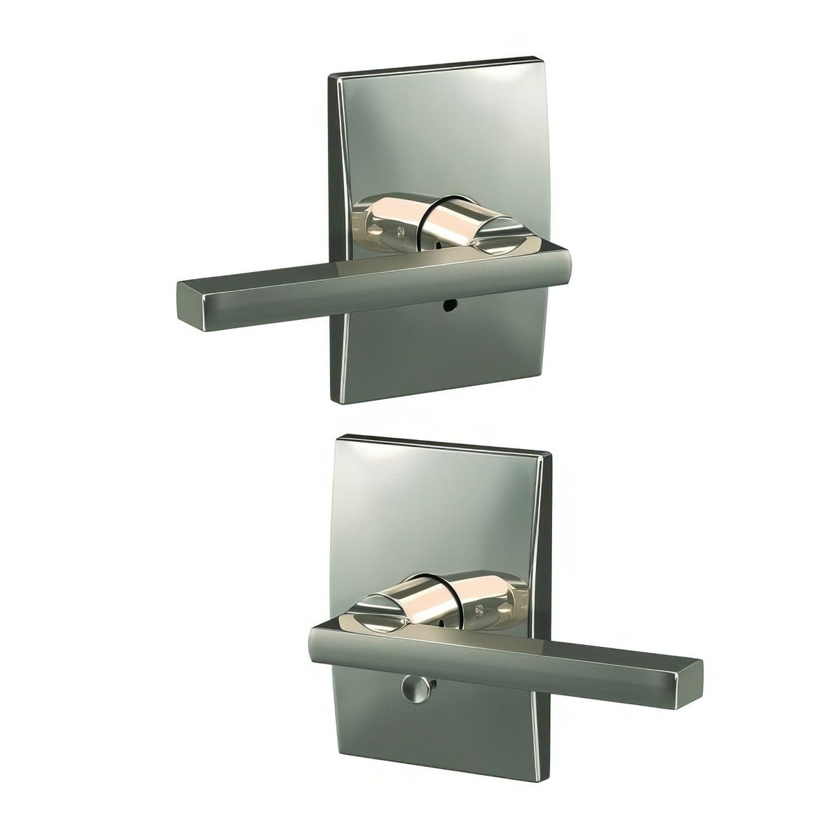 Schlage FC21LAT618CEN polished nickel passage & privacy door lever