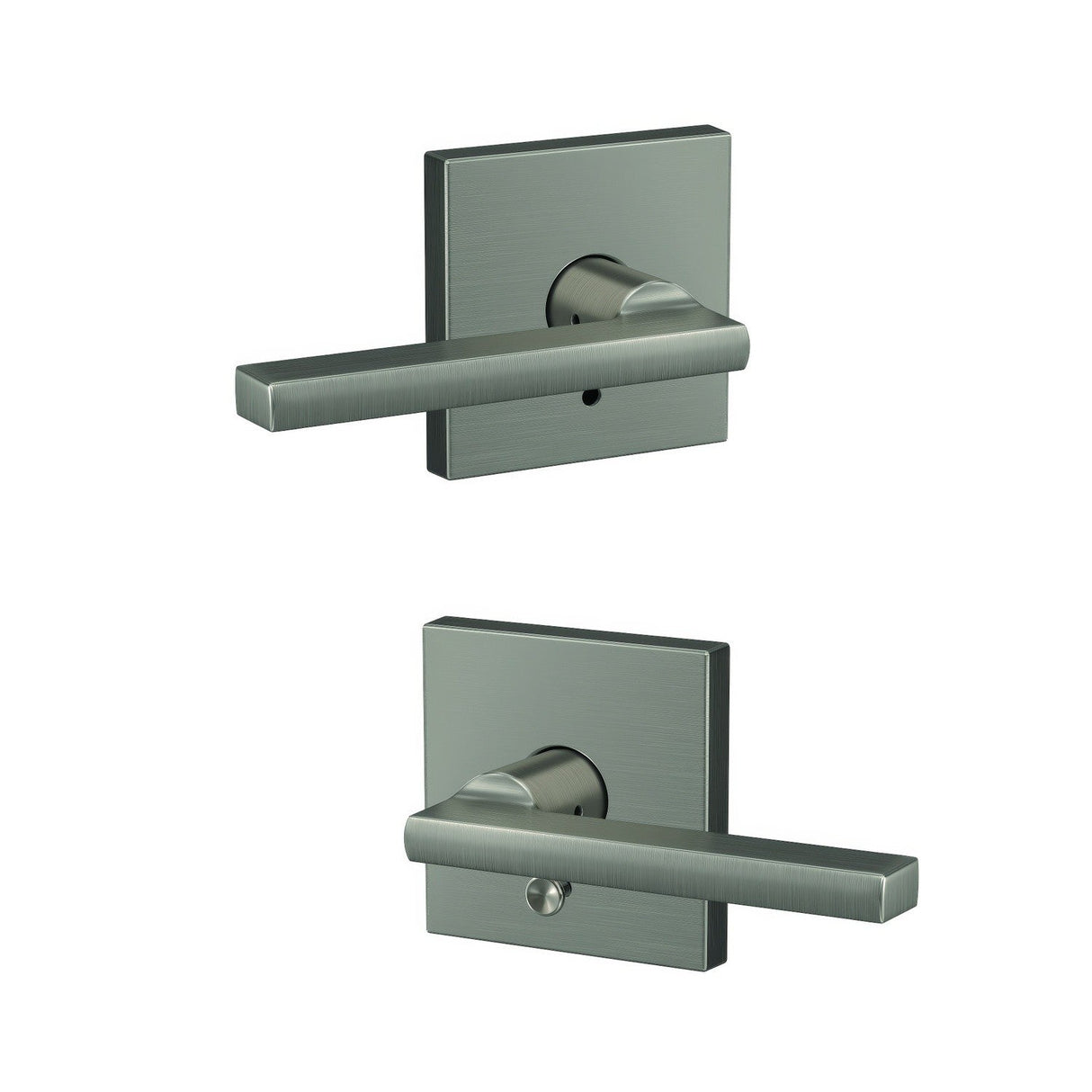 Schlage FC21LAT619COL satin nickel passage & privacy door lever