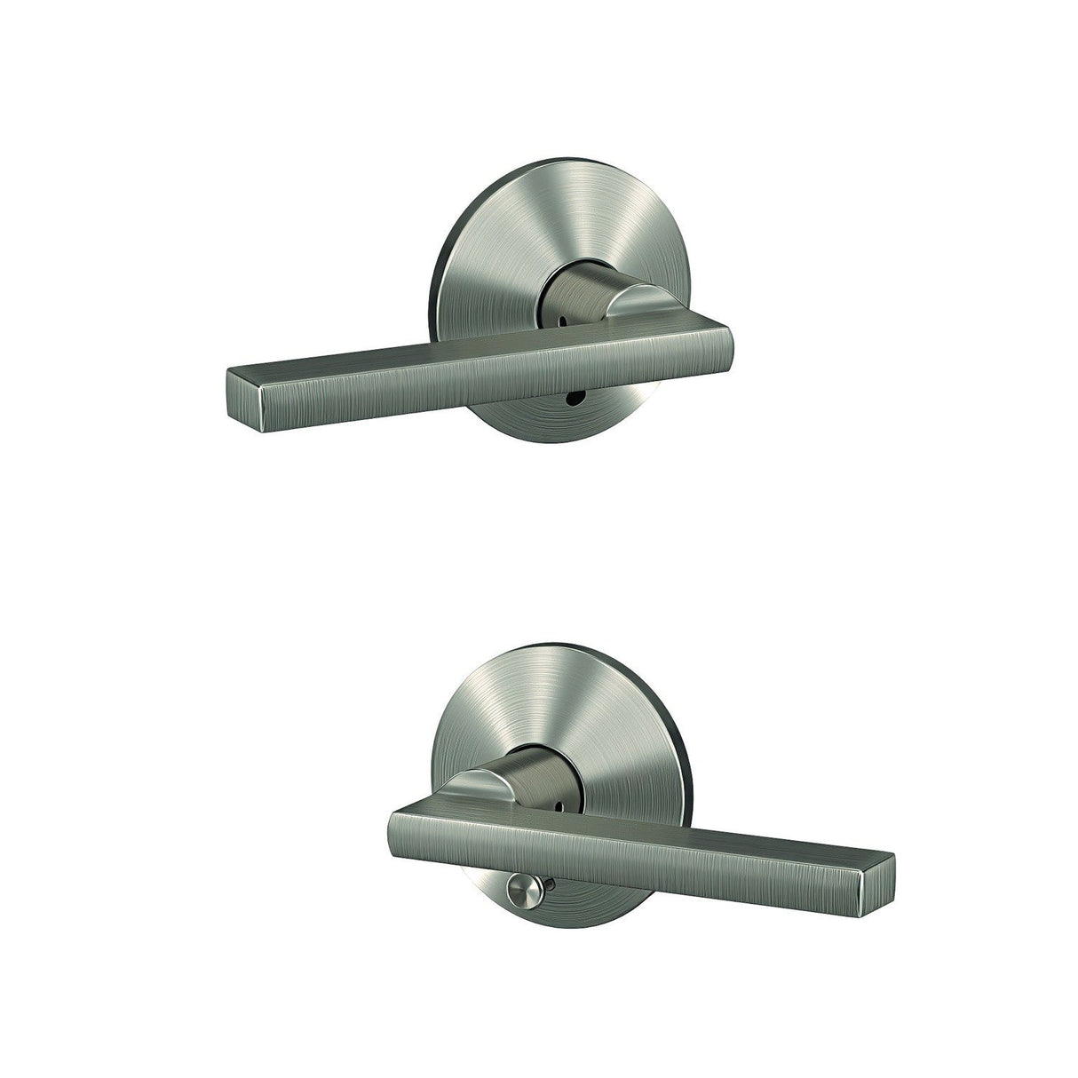 Schlage FC21LAT619KIN satin nickel passage & privacy door lever