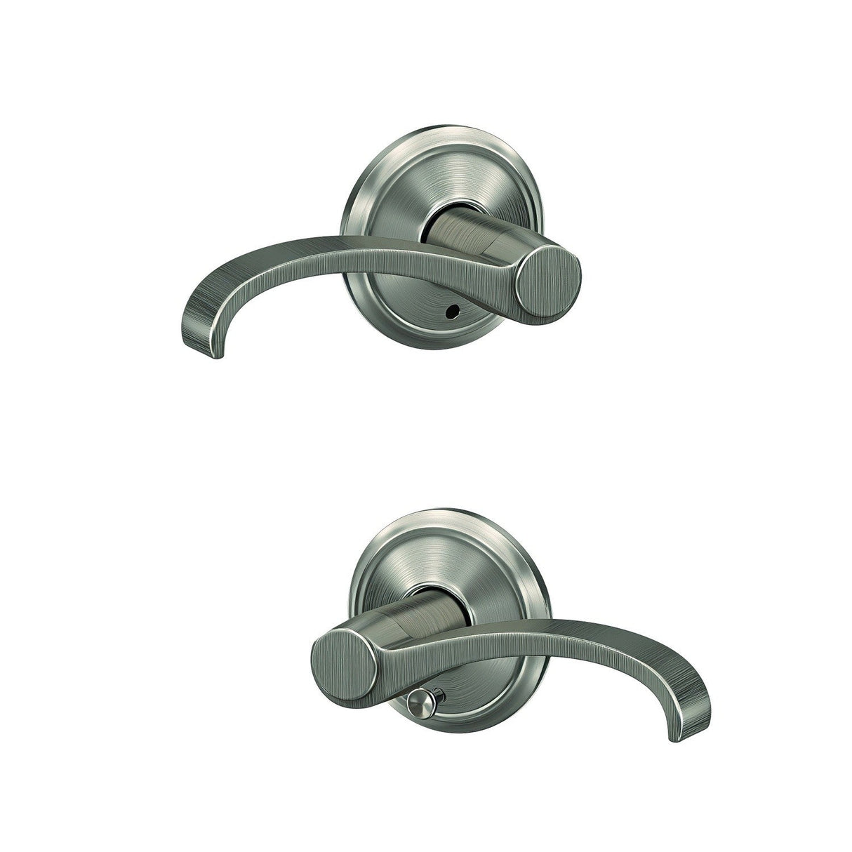 Schlage FC21WIT619ALD satin nickel passage & privacy door lever