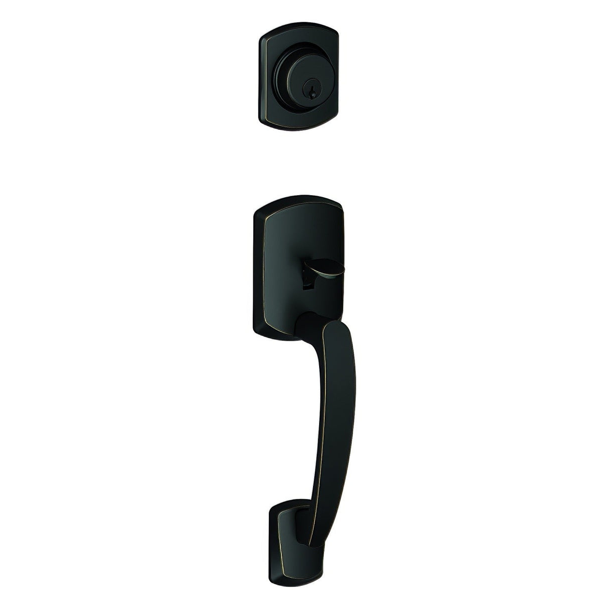 Schlage FC58GRW716 Schlage Custom Series single cylinder handleset, additional view