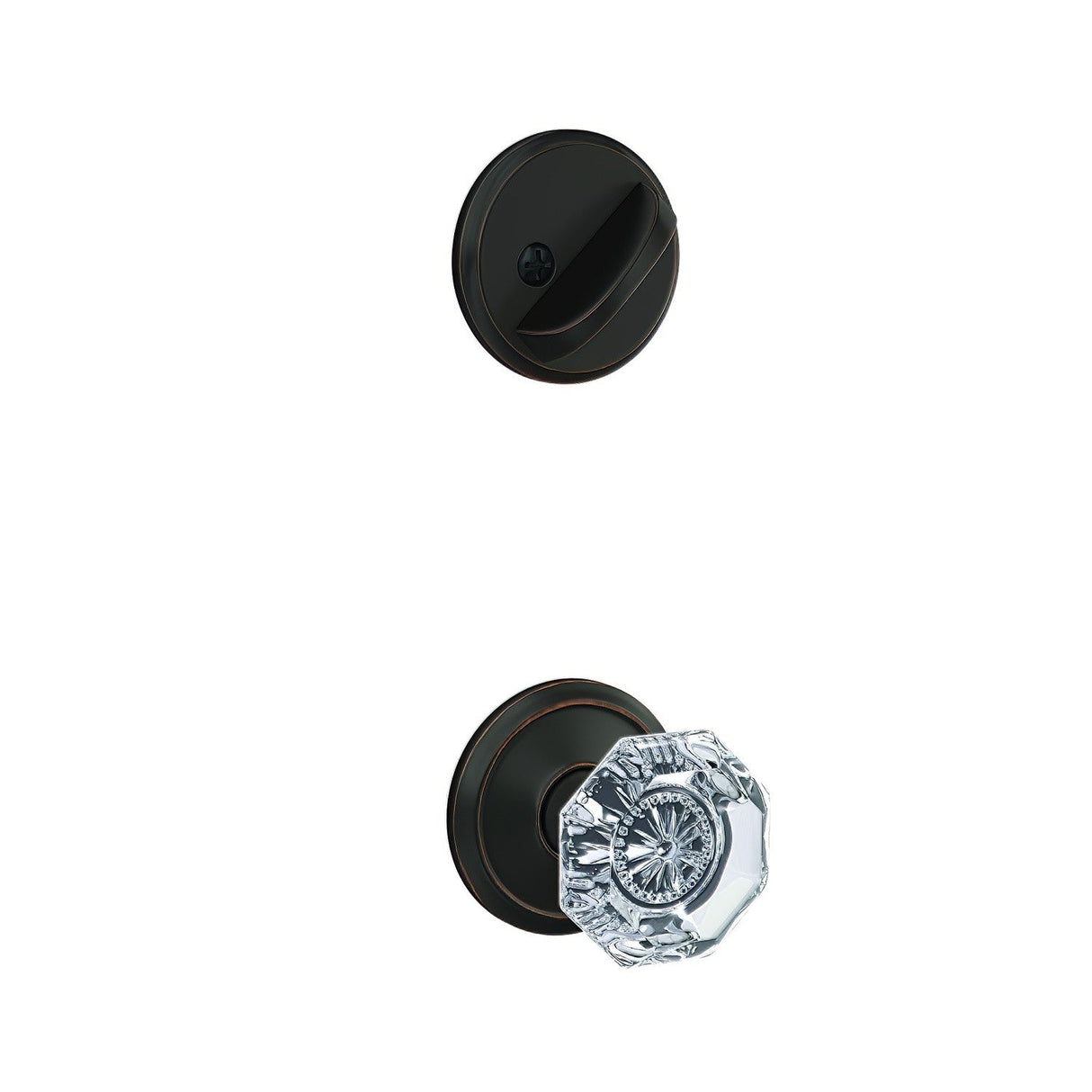 Schlage FC59ALX716ALD aged bronze interior active trim