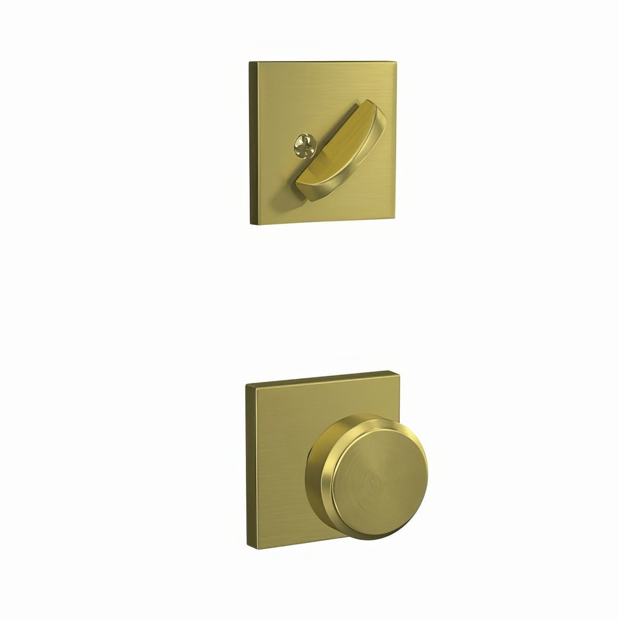 Schlage FC59BWE608COL satin brass interior active trim