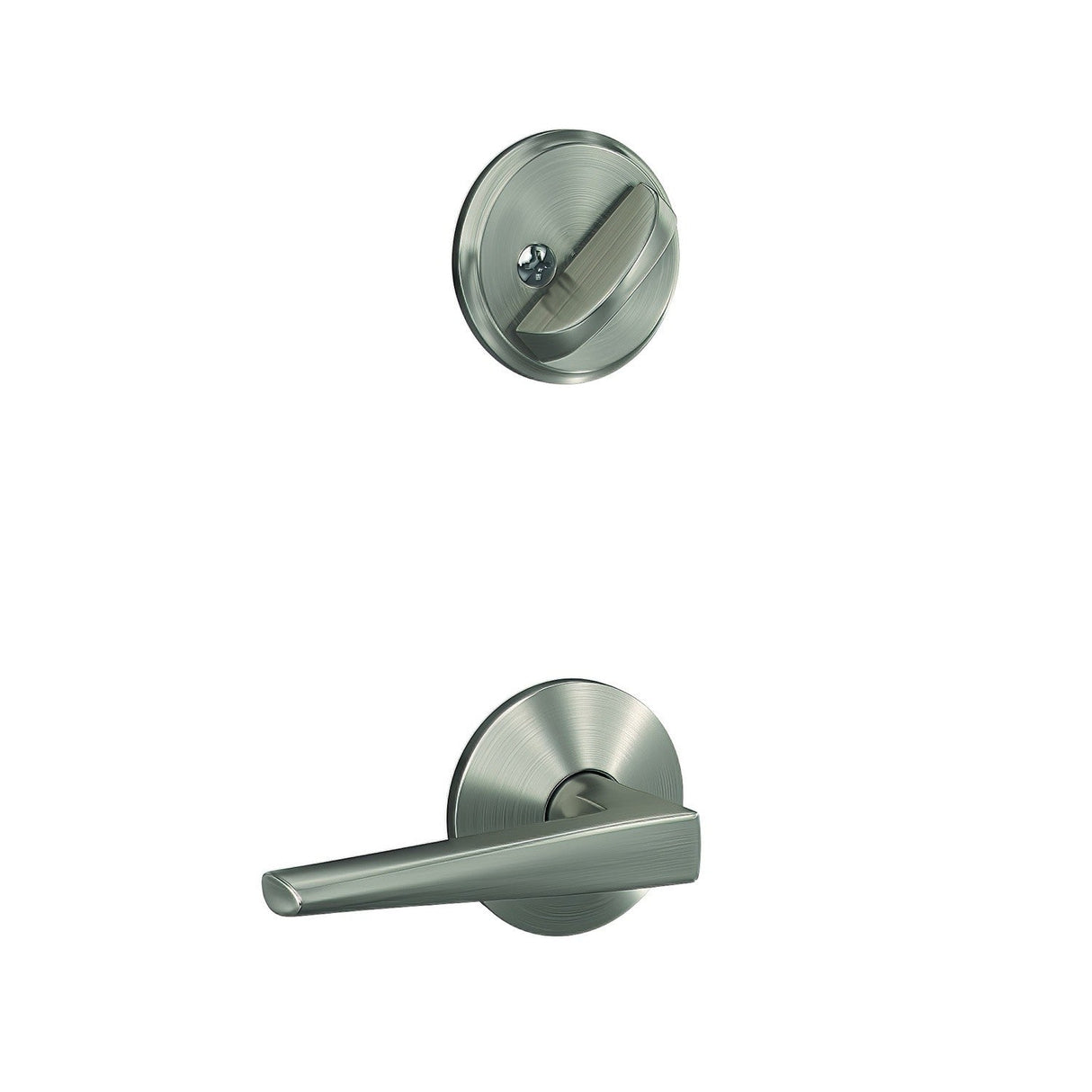 Schlage FC59ELR619KIN satin nickel interior active trim