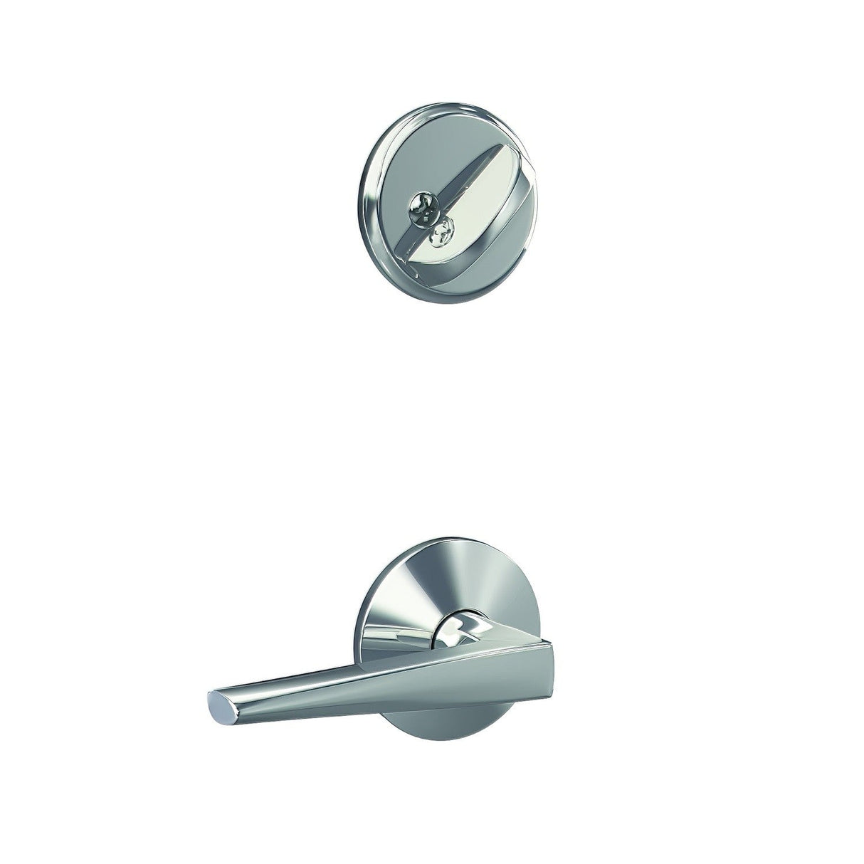 Schlage FC59ELR625KIN bright chrome interior active trim