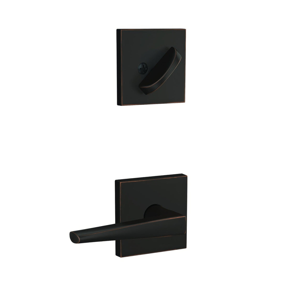 Schlage FC59ELR716COL aged bronze interior active trim