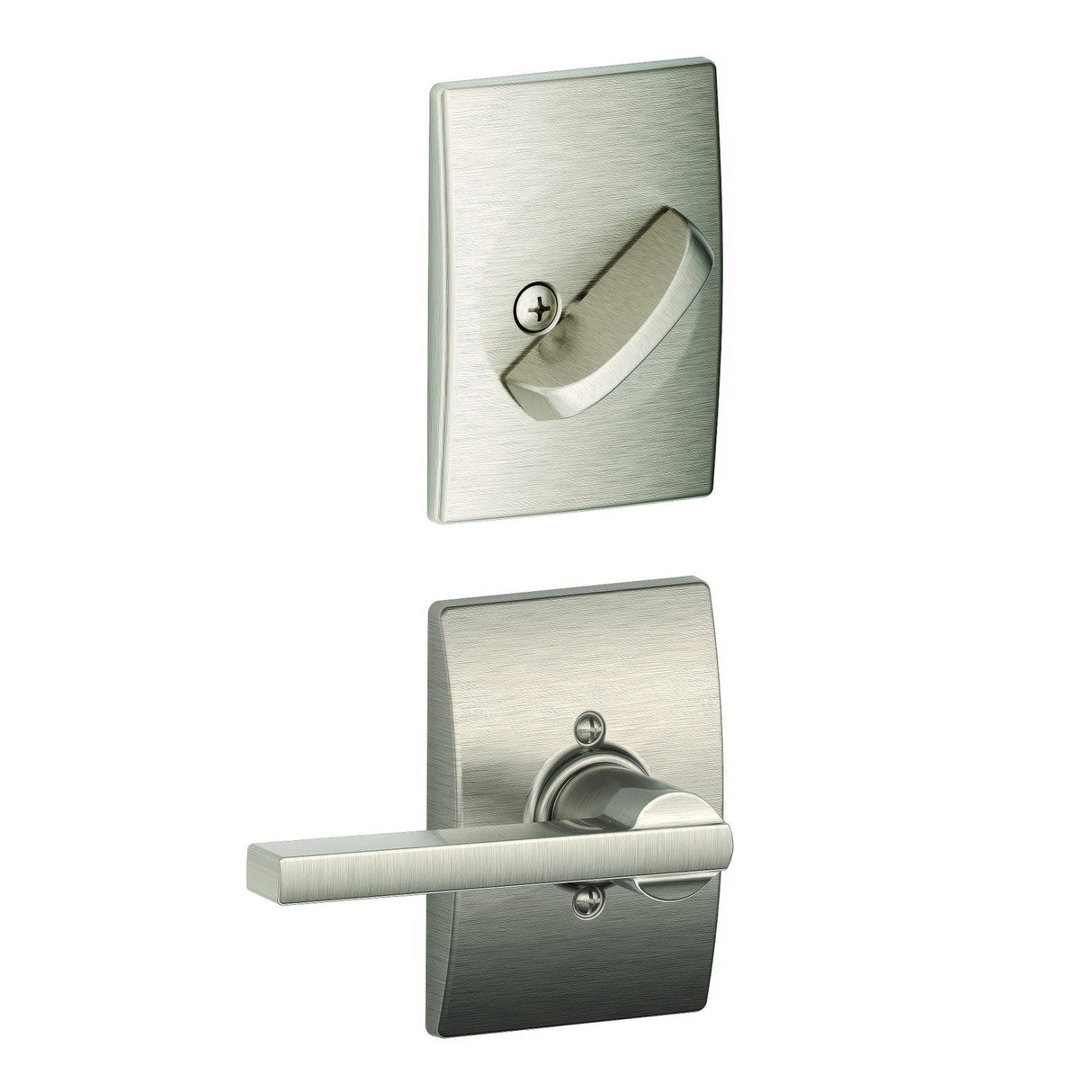 Schlage FC59LAT619CEN satin nickel interior active trim