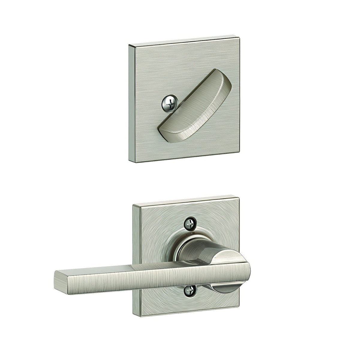 Schlage FC59LAT619COL satin nickel interior active trim
