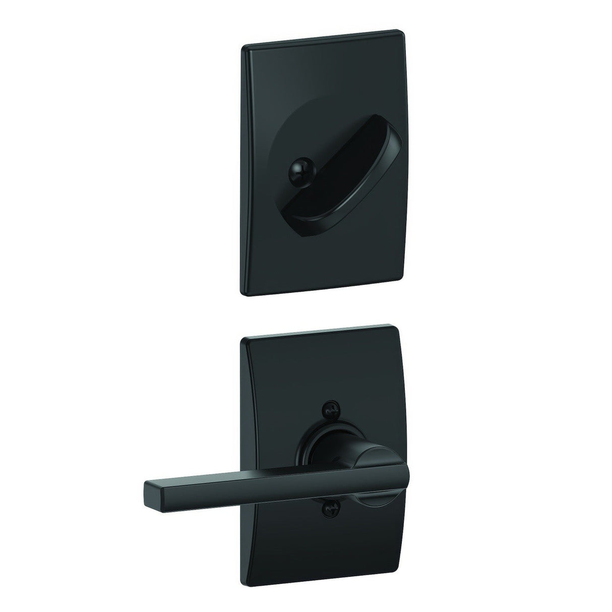 Schlage FC59LAT622CEN matte black interior active trim