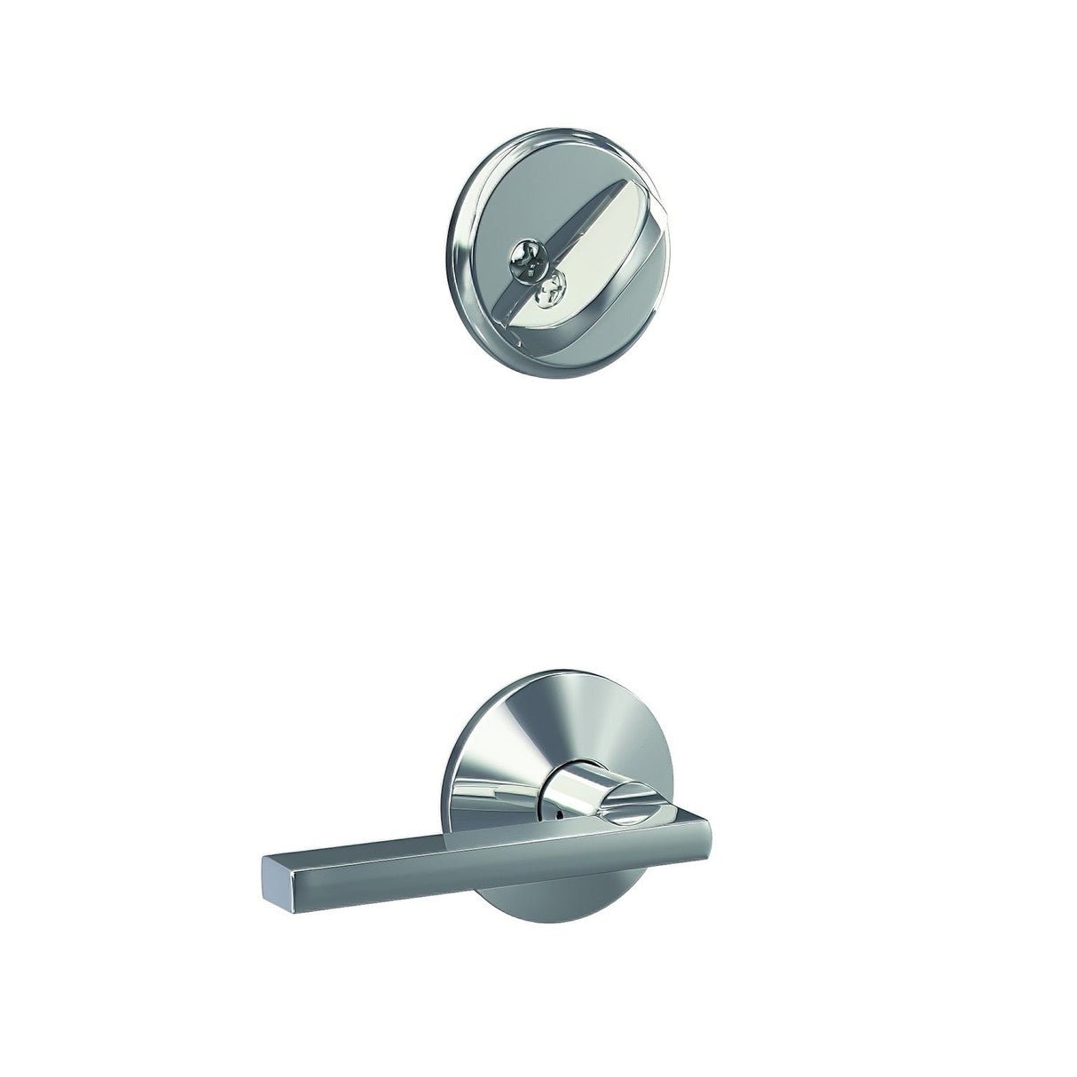 Schlage FC59LAT625KIN bright chrome interior active trim