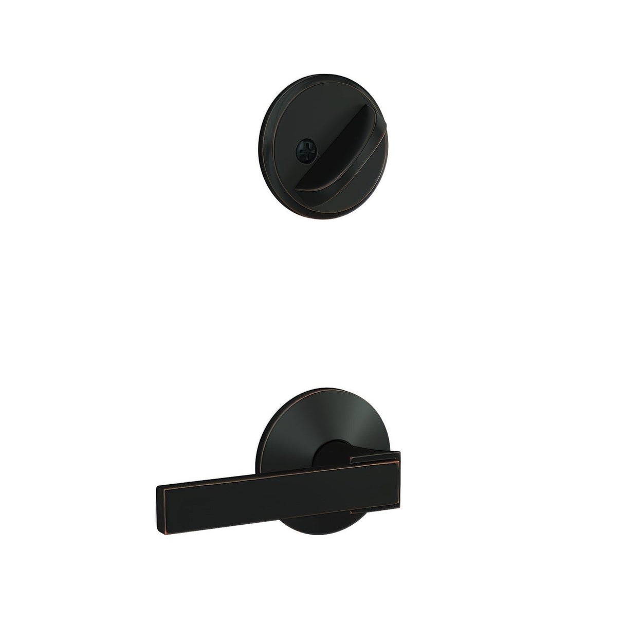 Schlage FC59NBK716KIN aged bronze interior active trim