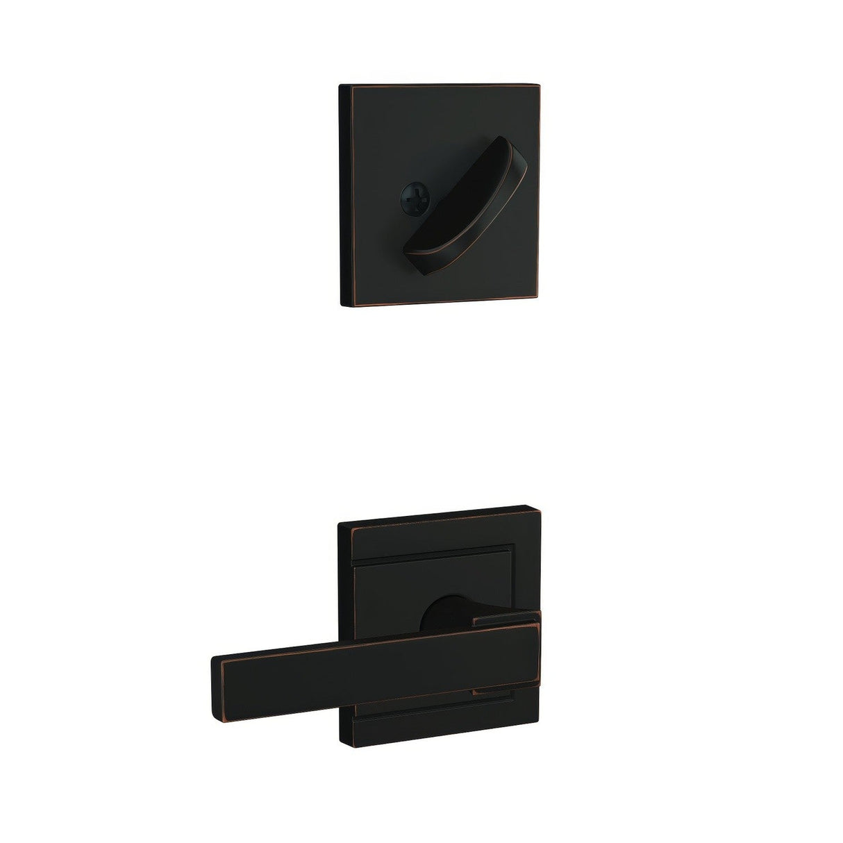 Schlage FC59NBK716ULD aged bronze interior active trim