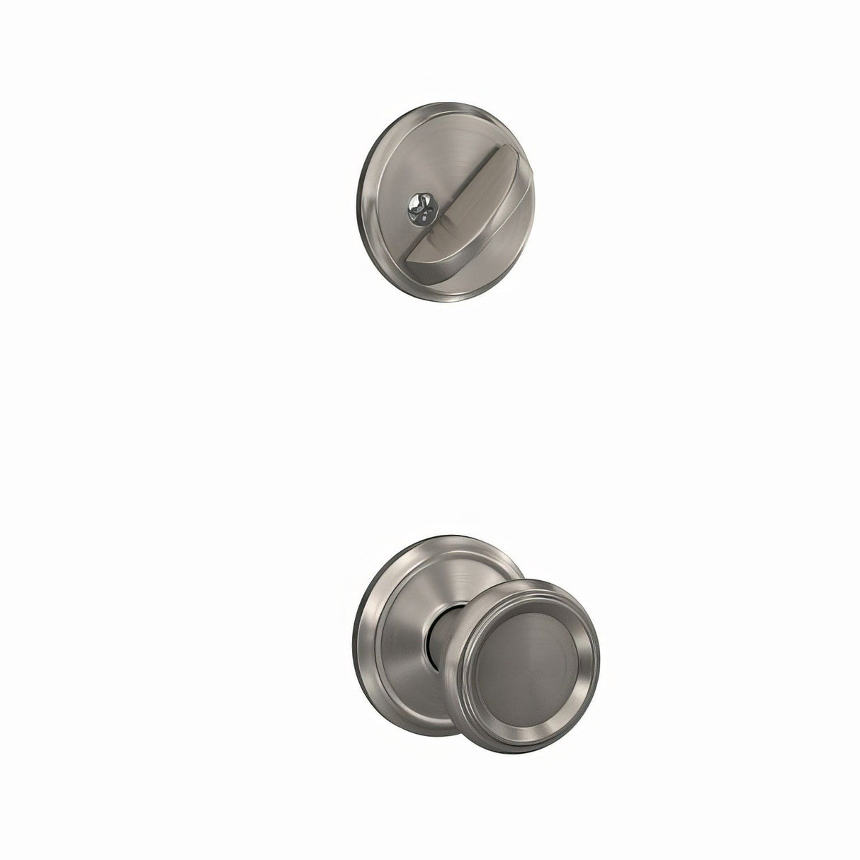 Schlage FC59OFM619ALD satin nickel interior active