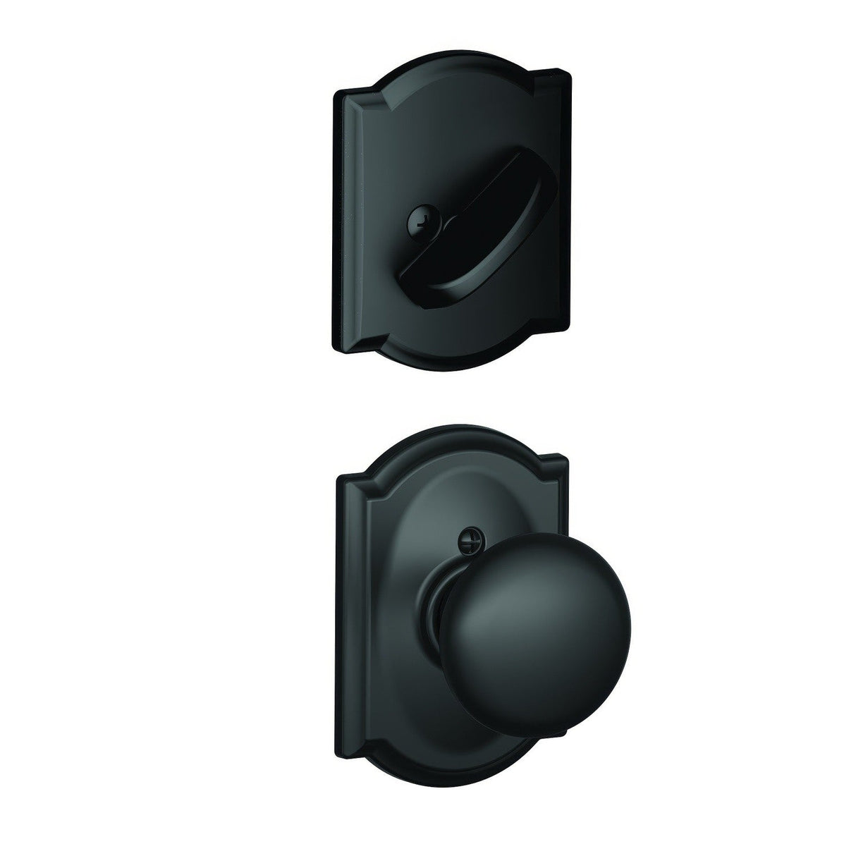 Schlage FC59PLY622CAM matte black interior active
