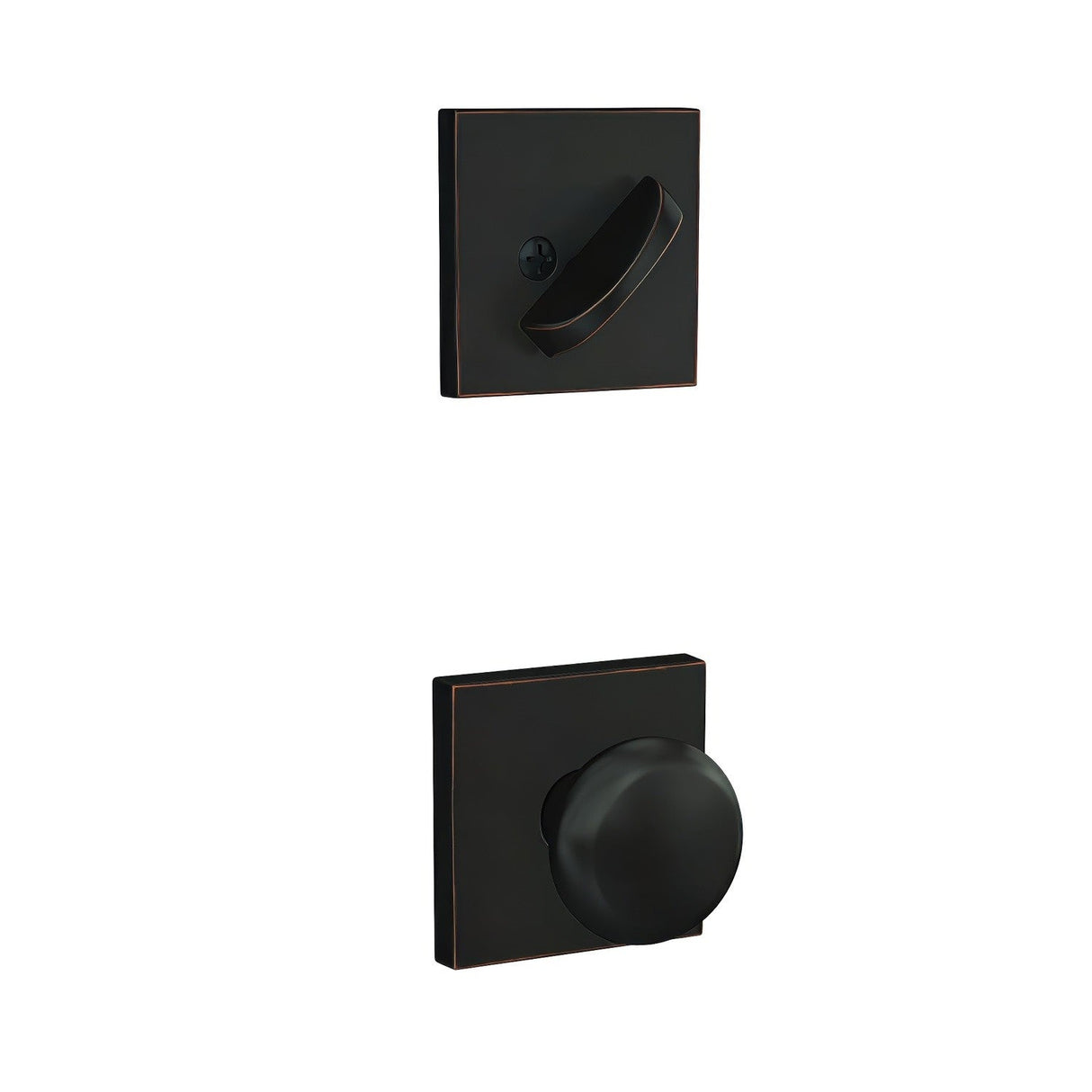 Schlage FC59PLY716COL aged bronze interior active