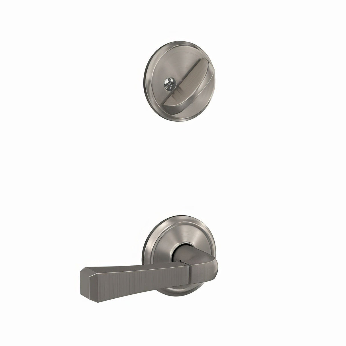 Schlage FC59RVT619ALD satin nickel interior active