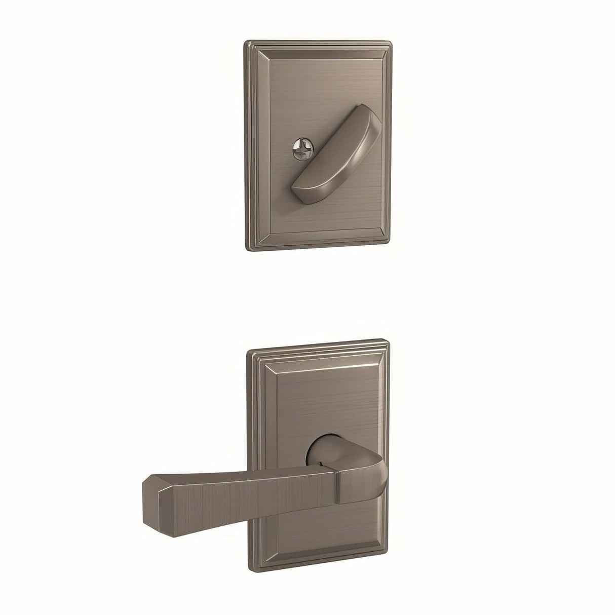 Schlage FC59RVT619GDV satin nickel interior active