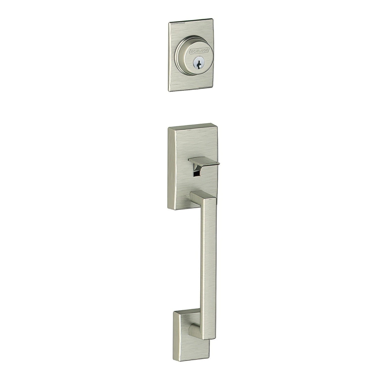 Schlage FC92CEN619 satin nickel dummy handleset