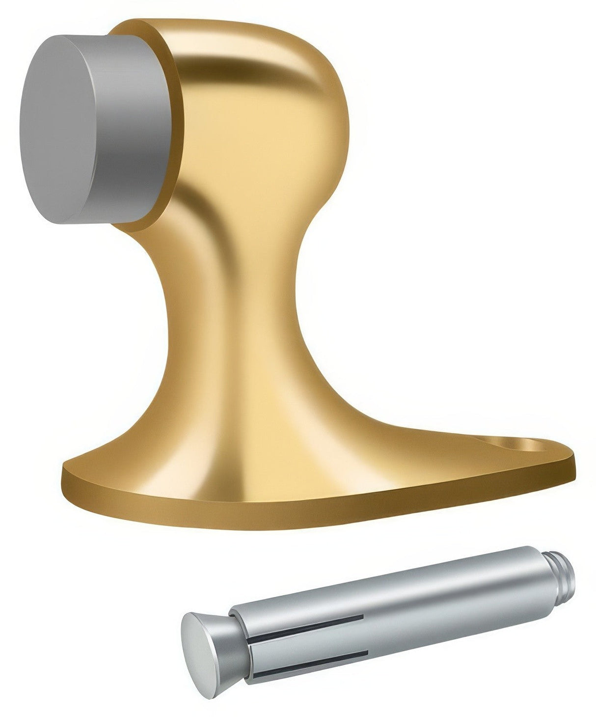 Deltana FDB218CR003 lifetime polished brass floor stop