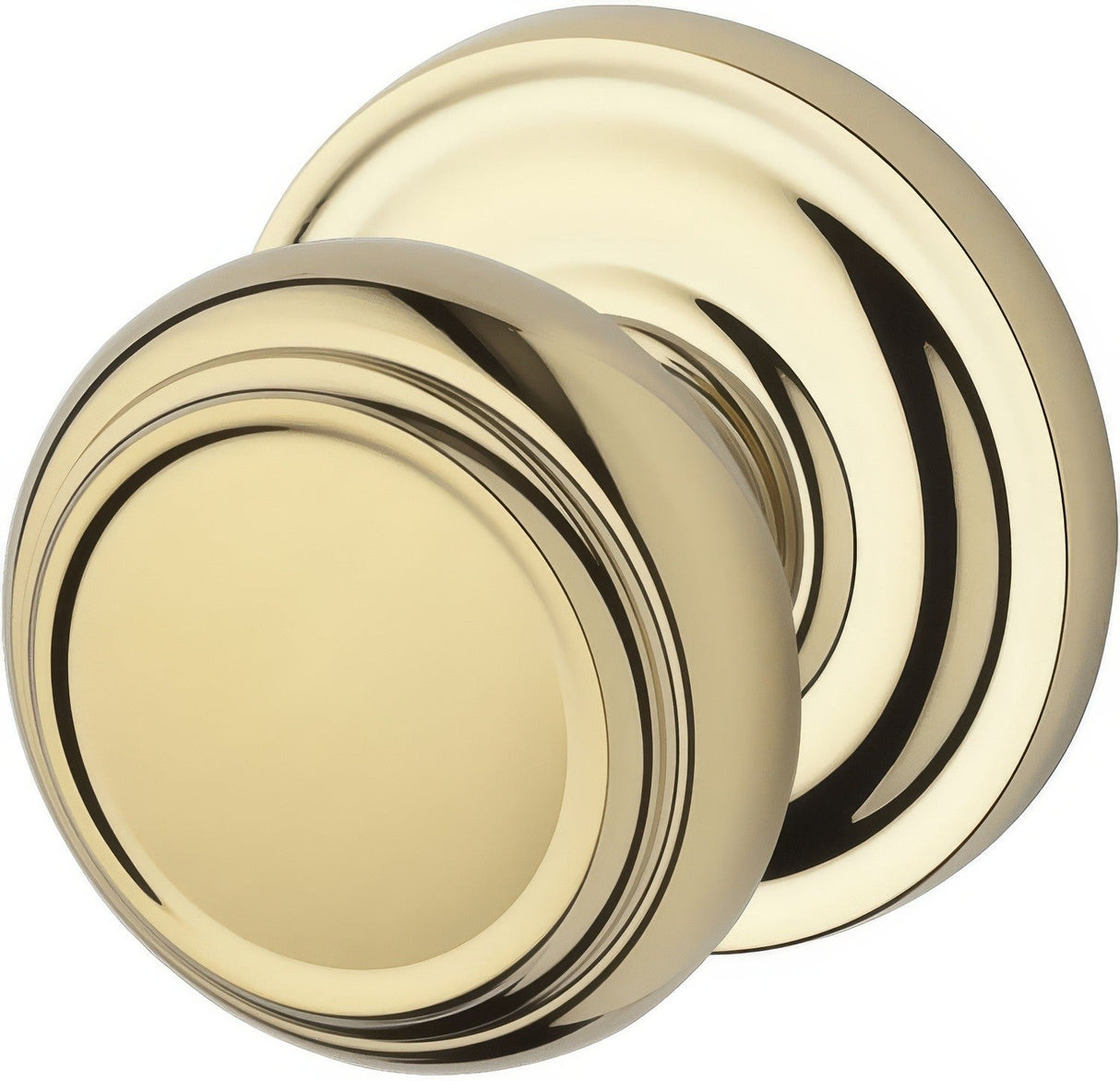 Baldwin FDTRATRR003 polished brass dummy door knob