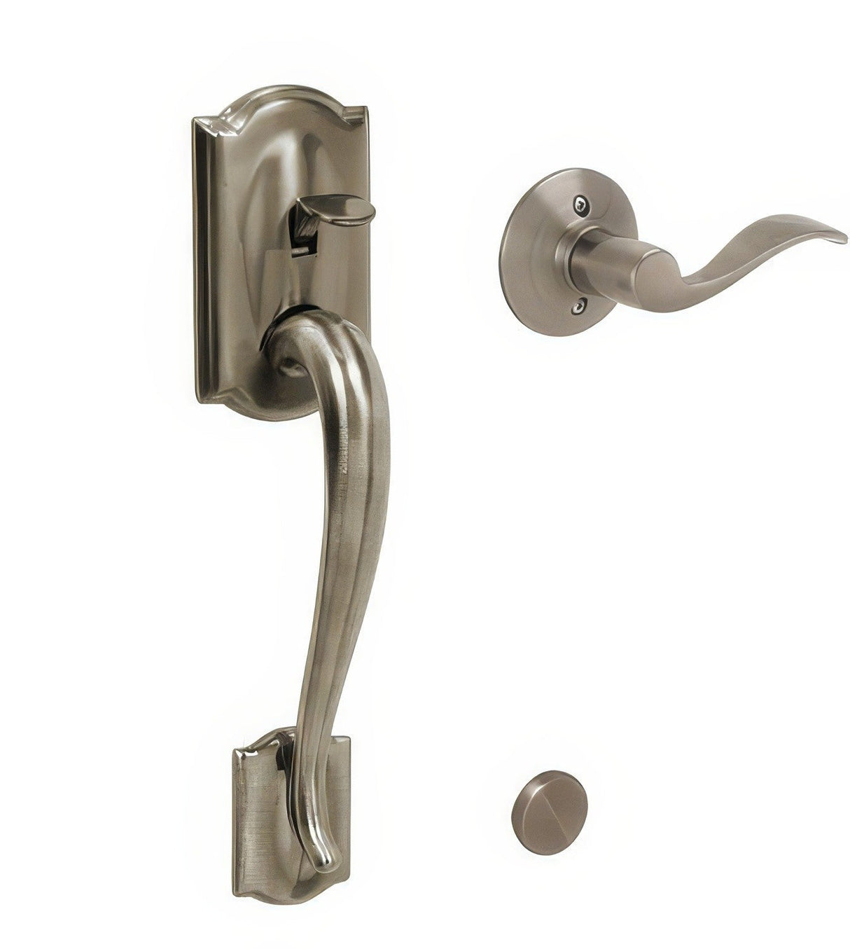 Schlage FE285CAM620ACCRH antique pewter electronic keypad lower half handleset