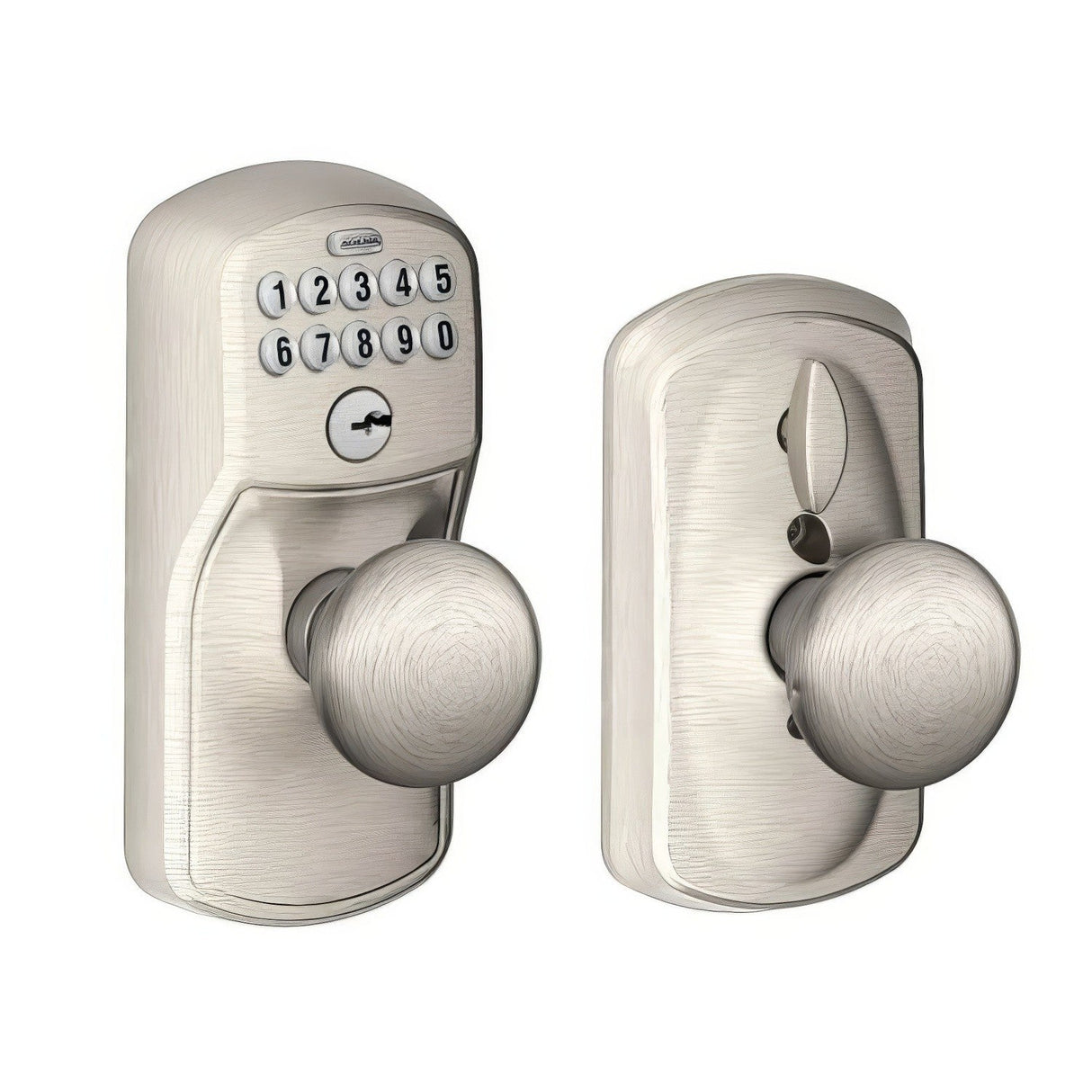 Schlage FE595PLY619PLY Electronic Security keypad entry door knob, additional view