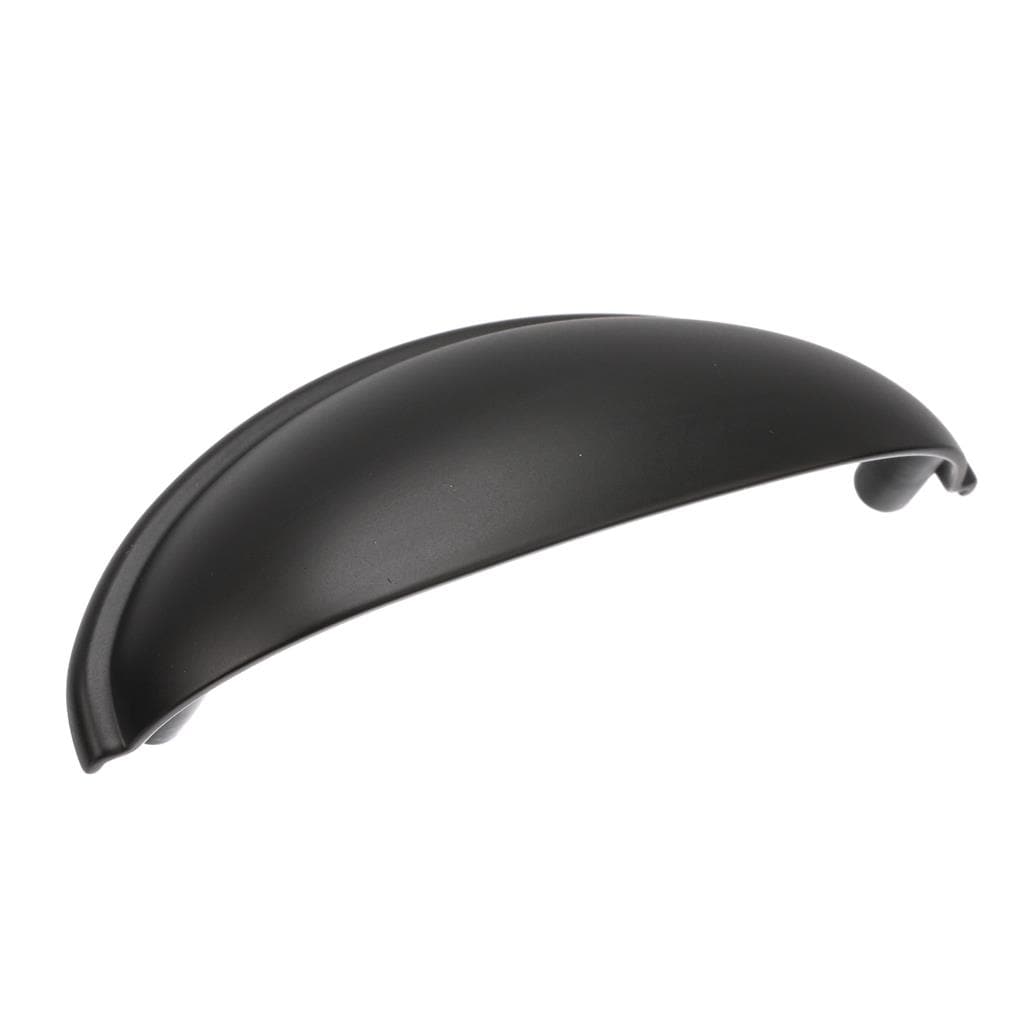 Amerock BP22094FB Ravino 3 inch (76mm) Center-to-Center Matte Black Cabinet Cup Pull