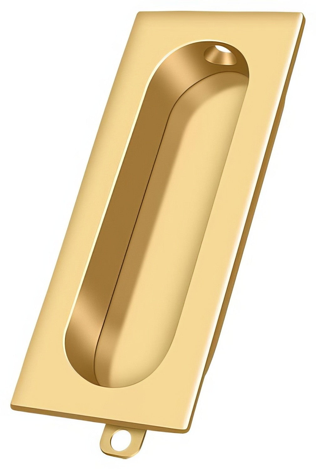 Deltana FP222CR003 lifetime polished brass flush pull