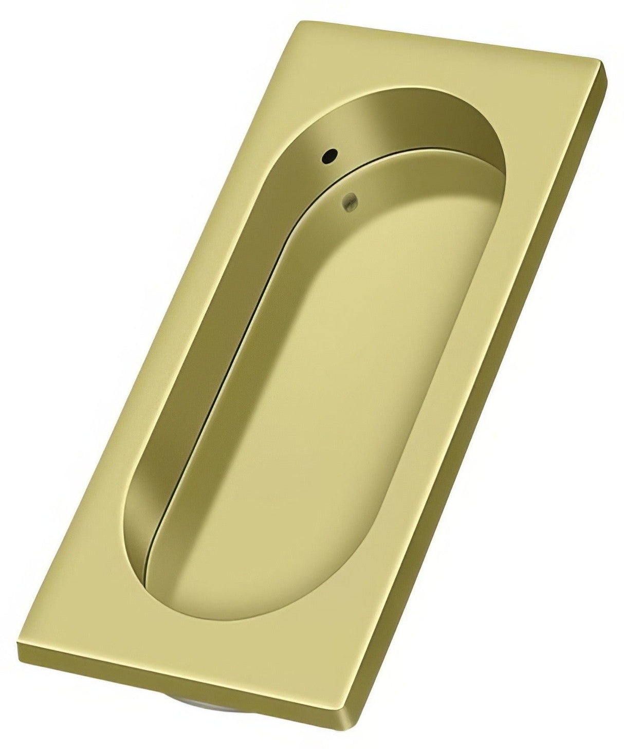 Deltana FP4134U3 polished brass flush pull